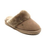 Slipper beige merinowol FLS321064 Warmbat